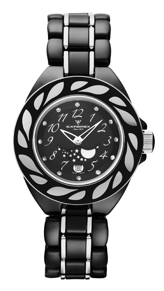 Catorex Ladies C-Pure Quartz Black Watch